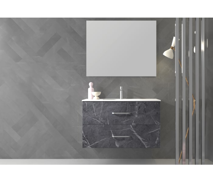 Conjunto completo de mueble de baño Bruntec Atlas opción 5