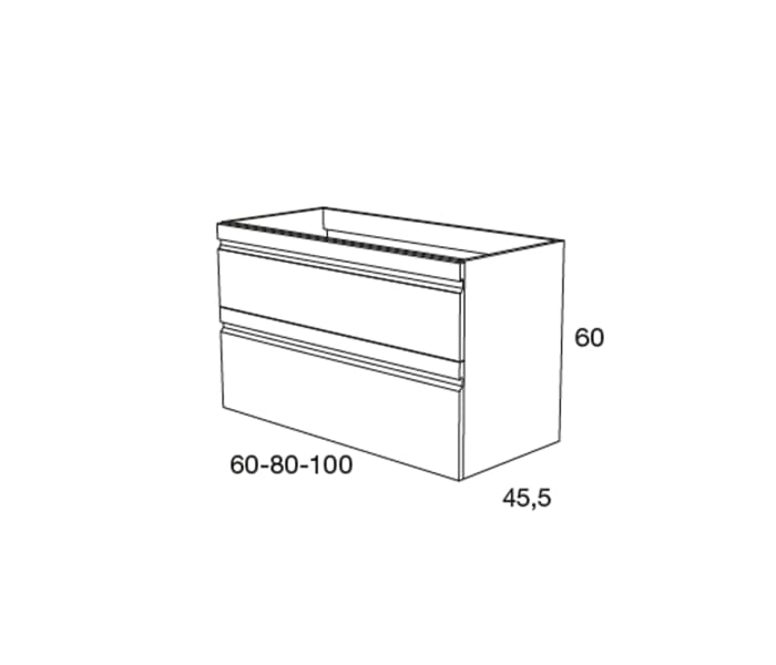 Mueble con patas 3 cajones y lavabo porcelana Natalia Avila Dos —  Azulejossola