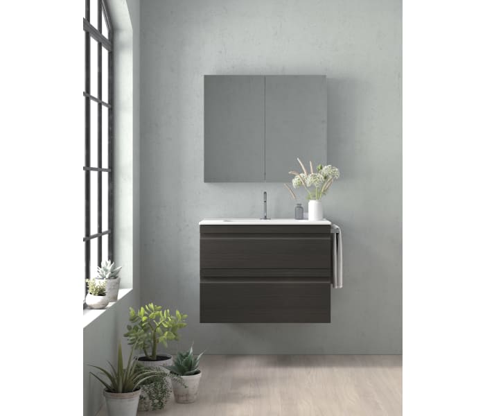 Mueble Baño A Suelo 70 Cm 3 Cajones Natalia