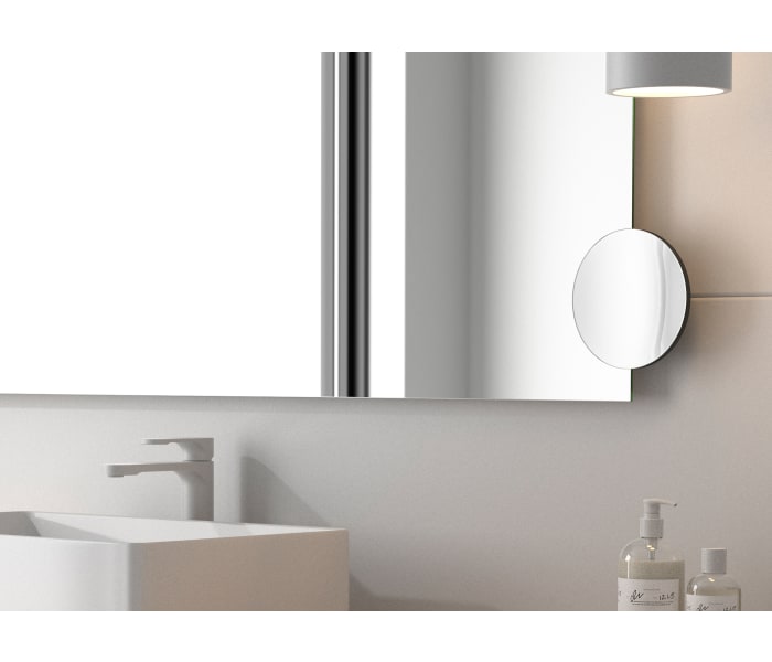 Espejo de baño led 80×60cm + bluetooth + espejo de aumento +