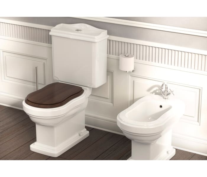 Inodoro compacto Fossil Natura Atenas con tapa de madera Ambiente 12