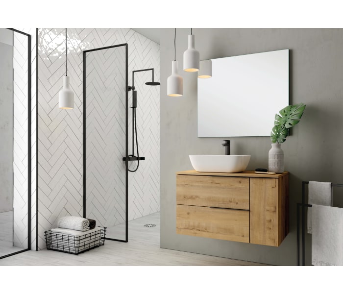 Mueble de baño con encimera de madera Bruntec Coban Principal 0