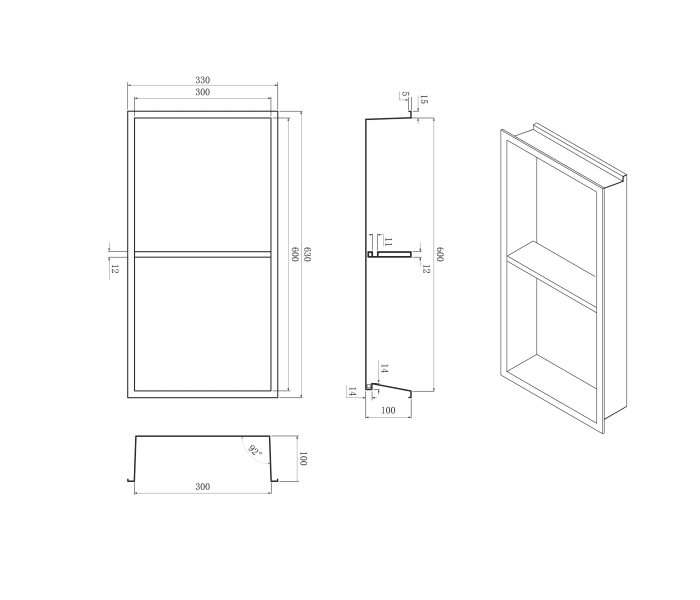 Hornacina de baño Medimex Marshall Croquis 7