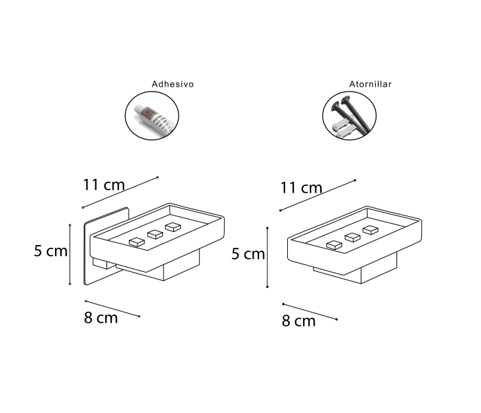 Jabonera de baño Mediterránea del baño Link/Top Croquis 2