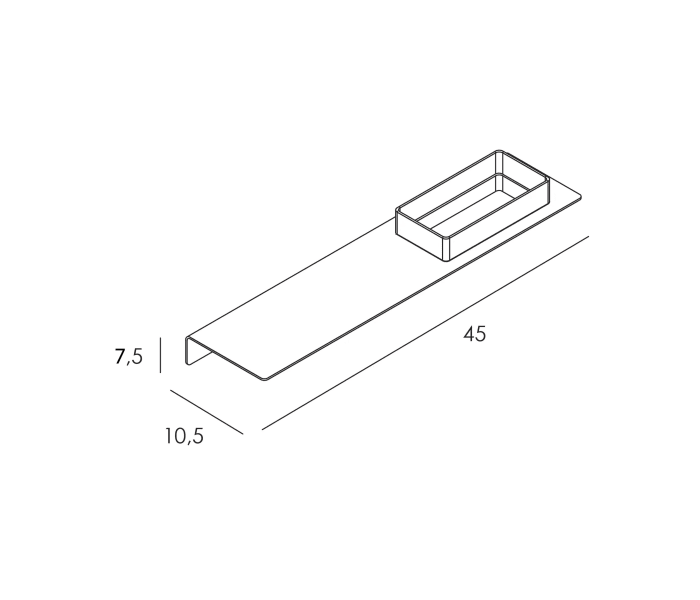 Repisa de baño Manillons Torrent Slim Croquis 6