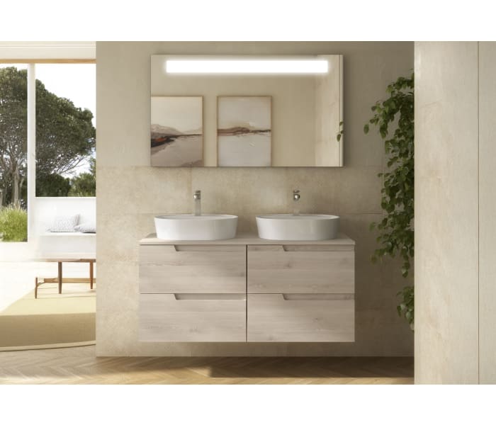 Mueble de baño con encimera del mismo color que le mueble Salgar Vima Principal 3