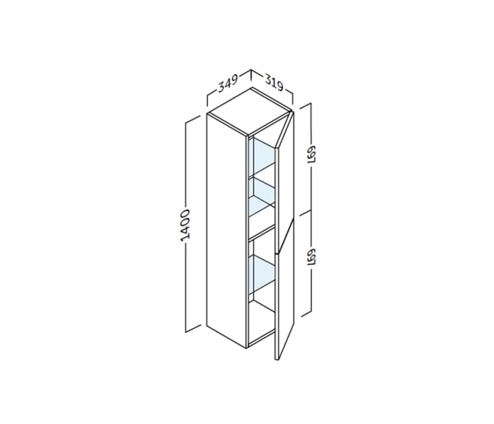 Columna de baño Coycama Landes Croquis 8