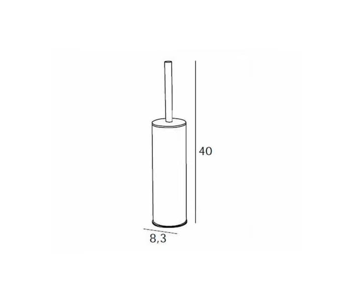 Escobillero de baño a suelo Manillons Torrent Eco 6500 Croquis 4