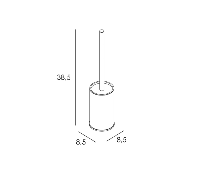 Escobillero de baño a suelo Manillons Torrent Eco 6500 Croquis 7