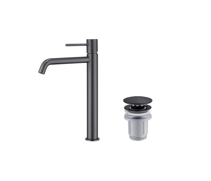 Pack Grifo de lavabo caño alto Imex Monza + Válvula click-clack Principal 2
