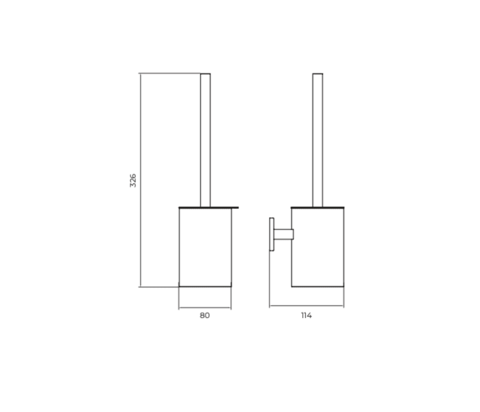 Escobillero de baño Medimex Technic Croquis 5