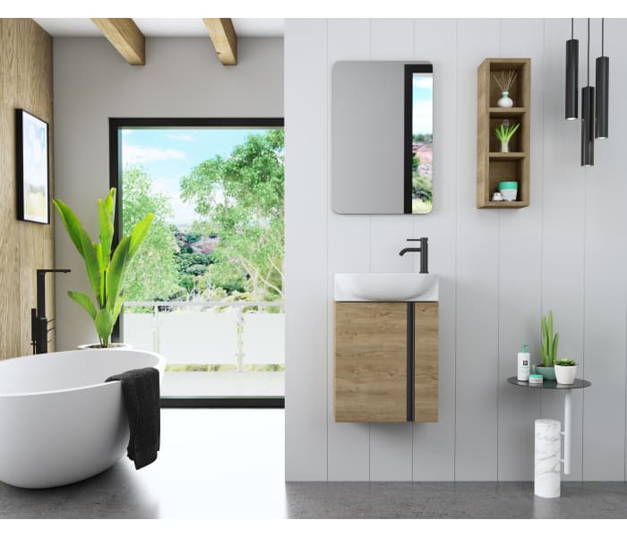 Conjunto mueble Coycama de baño fondo reducido 22 cm Versa Principal 0