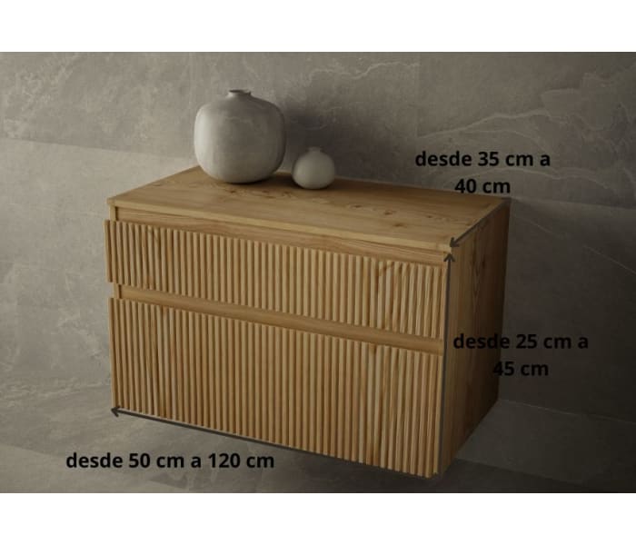 Cajonera de madera Bruntec Alpes Croquis 4