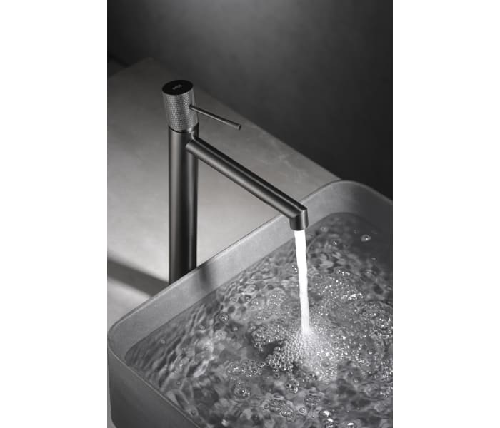 Grifo de lavabo de Imex monomando alto con maneta cromo 322x183mm