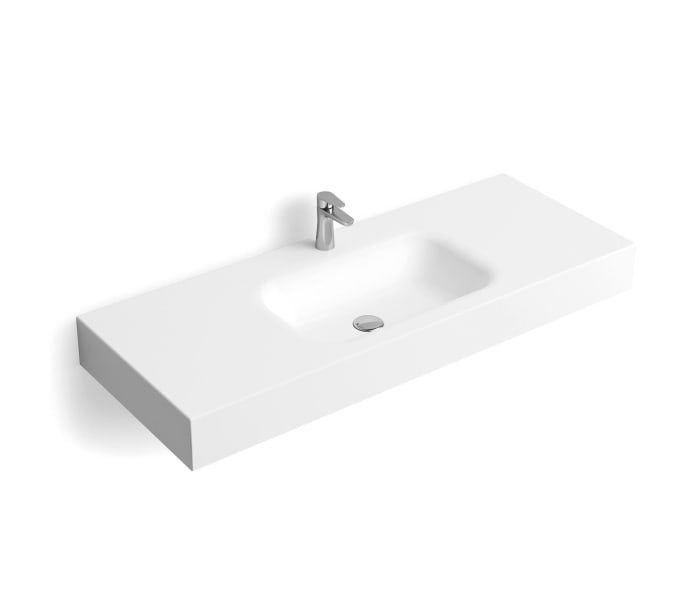 Mueble De Baño EVO 4 Cajones Acabado Mate TOPO Con Lavabo Resina 6