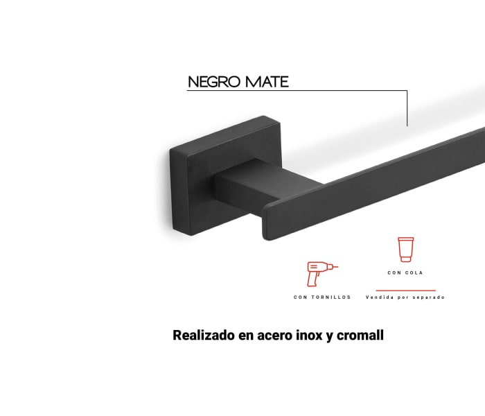 Conjunto de accesorios de baño Gedy Atena Detalle 3