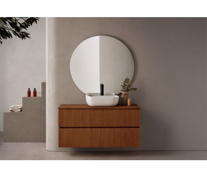 Conjunto mueble de baño con lavabo sobre encimera Sanchis Etna Principal 2