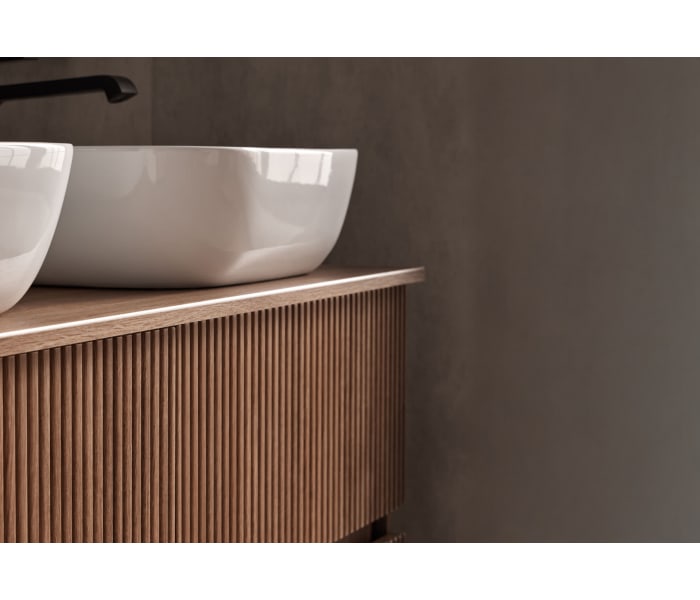Conjunto mueble de baño con lavabo sobre encimera Sanchis Etna Detalle 8