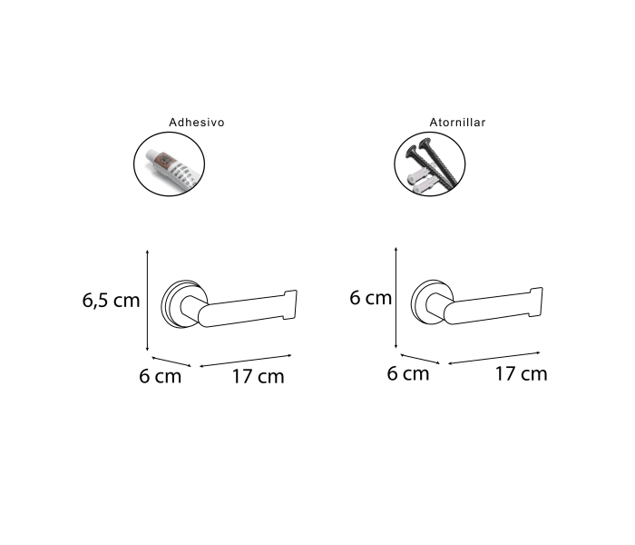 Portarrollos de baño de Mediterranea de baño Bali Croquis 1