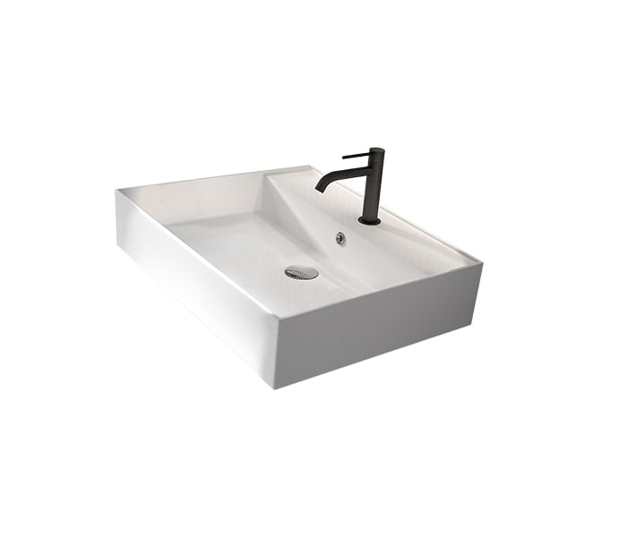 Conjunto mueble de baño Viso con lavabo de cerámica 12 cm de altura y cajonera Nomad Detalle 16