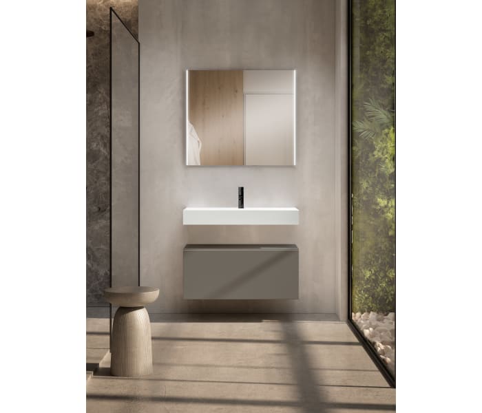 Conjunto mueble de baño Viso Bath con lavabo de cerámica 12 cm de altura y cajonera Nomad Principal 3
