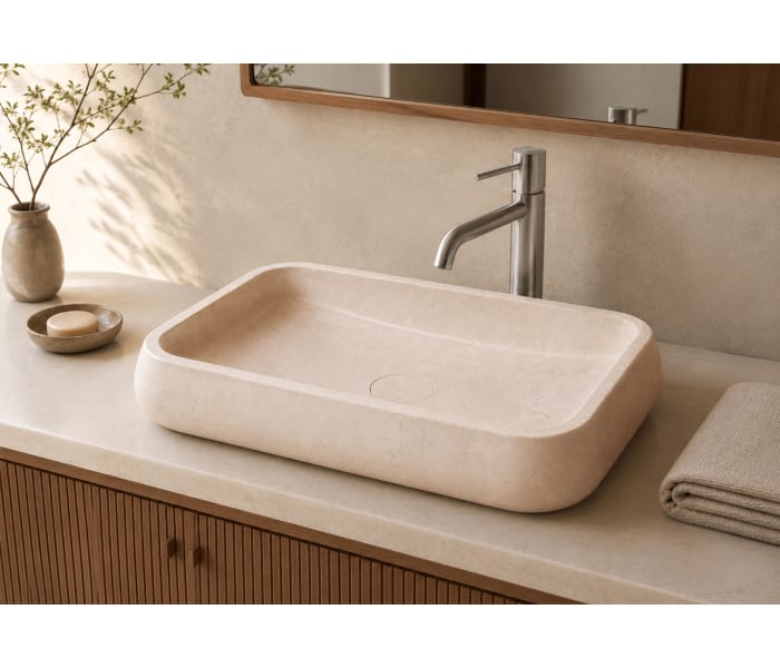 Lavabo de mármol natural Bruntec Rubí Principal 0