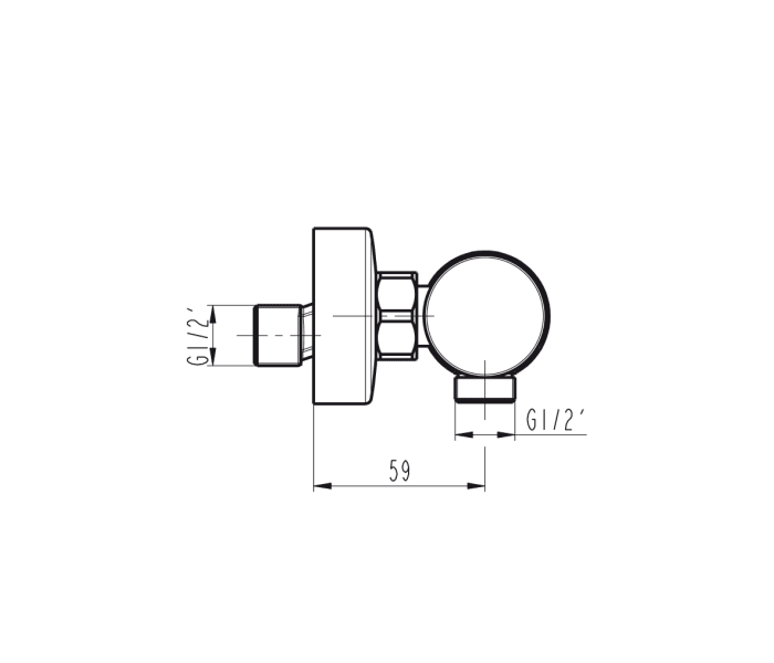 Grifo de ducha de GME Helios Croquis 7