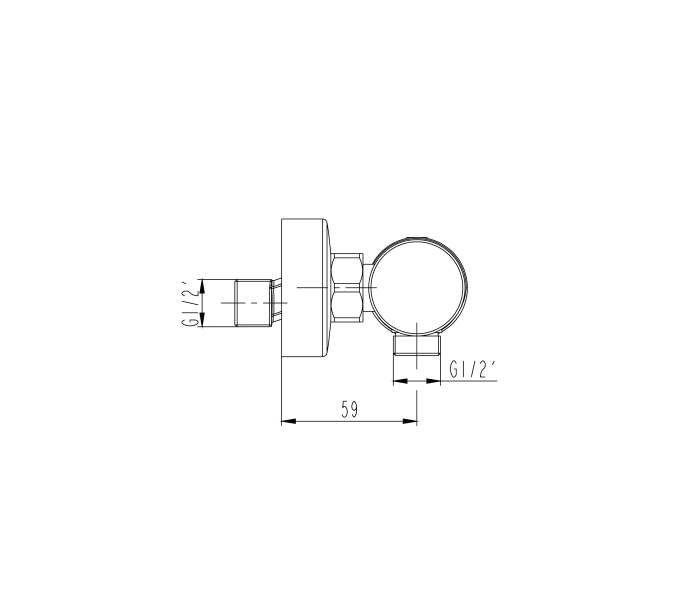 Grifo de ducha de GME Helios Croquis 7