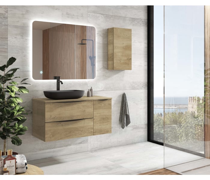 Mueble de baño con encimera de madera Coycama Landes Principal 0