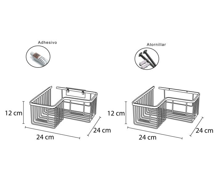 Estante para ducha Bruntec 600 Croquis 4