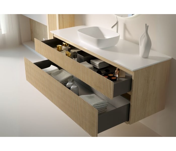 Mueble de baño con encimera de solid surface Bruntec Alpes 5 Detalle 2