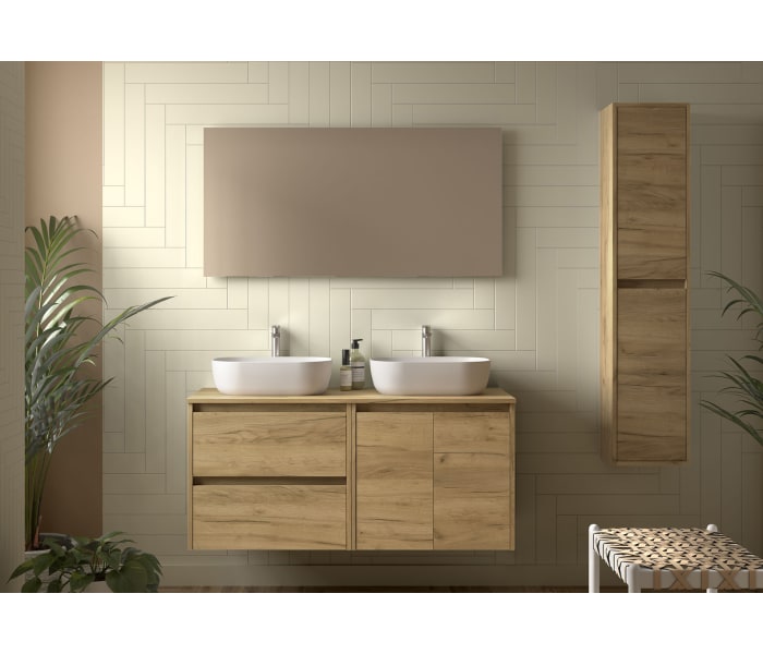Mueble de baño con encimera de madera Salgar Noja Principal 8
