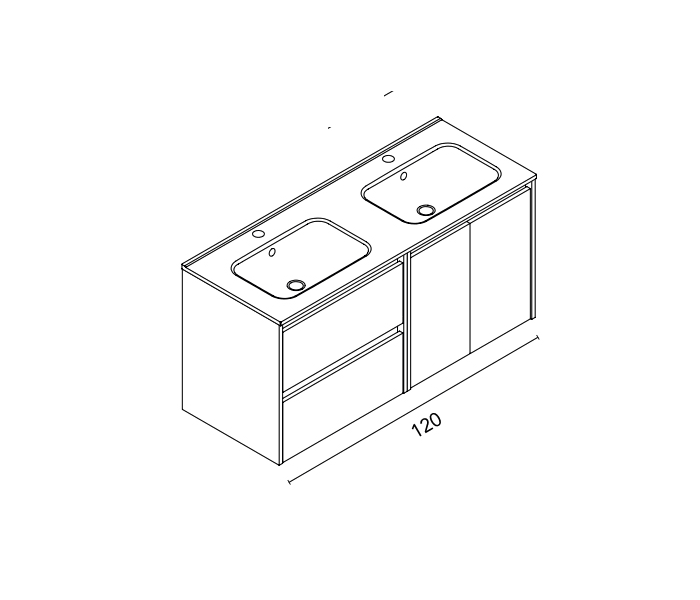 Conjunto mueble de baño Royo Sansa Croquis 7