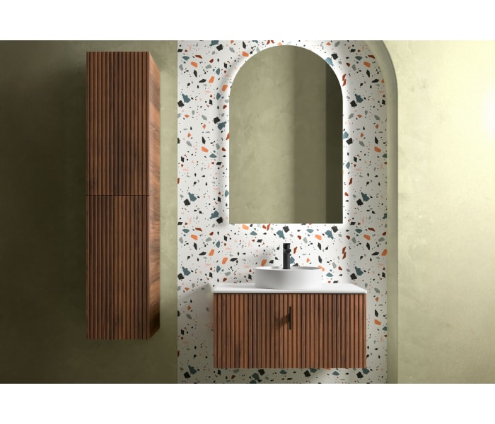 Mueble de baño con encimera de madera Salgar Biba Principal 0