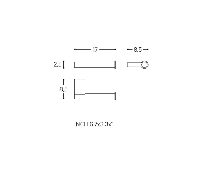 Portarrollos de baño Cosmic Poject Croquis 5