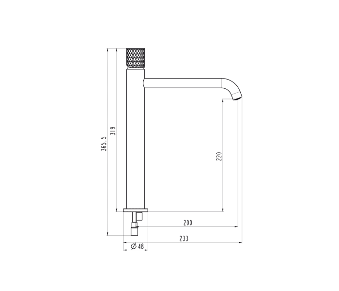 Grifo de lavabo GME Helios Croquis 7