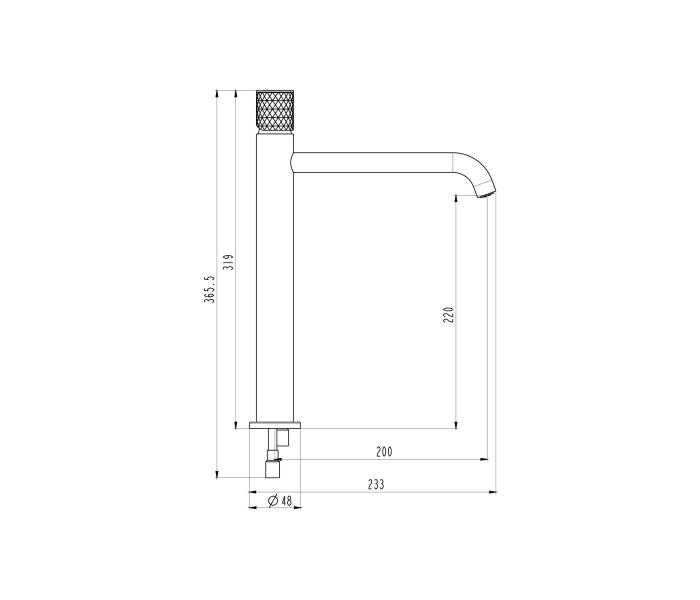 Grifo de lavabo GME Helios Croquis 7