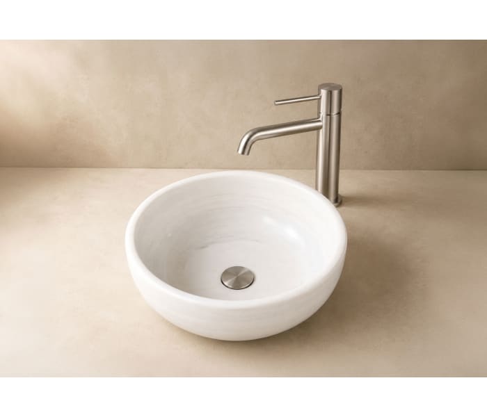 Lavabo de mármol natural Bruntec Paris Ambiente 2