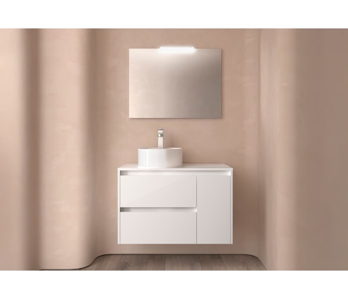 Mueble de baño con encimera de madera Salgar Noja Principal 7