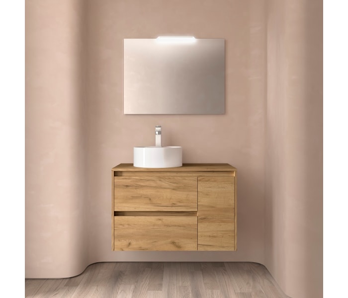 Mueble de baño con encimera de madera Salgar Noja Principal 6