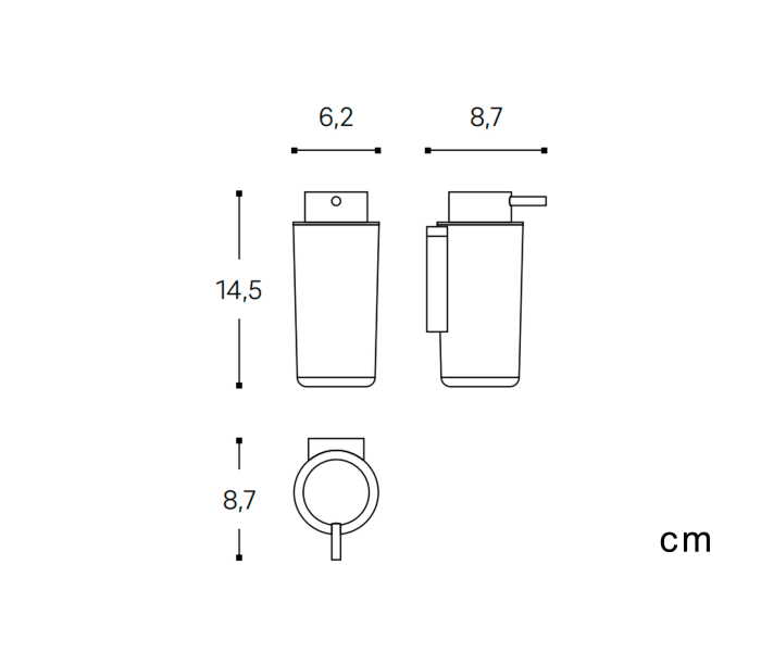 Dosificador de jabón Cosmic Next Croquis 6