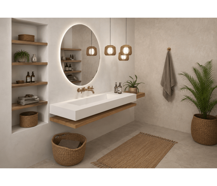 Lavabo de baño suspendido Art and Bath Austin Ambiente 1