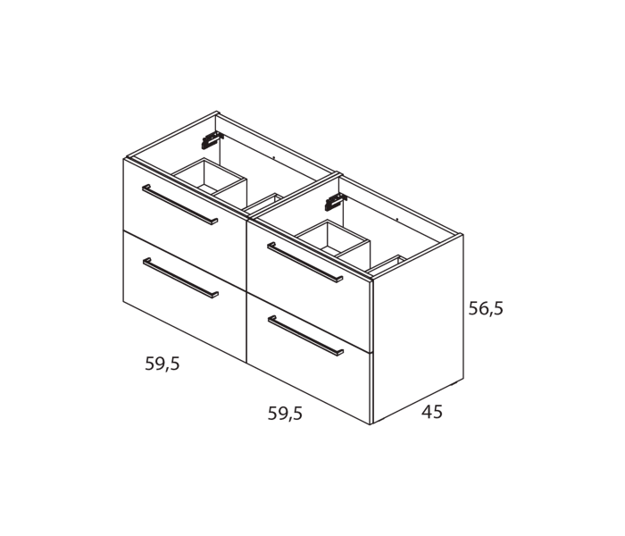 Conjunto mueble de baño Royo Easy Croquis 10
