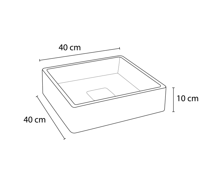 Lavabo de mármol natural Bruntec Nilo Croquis 5