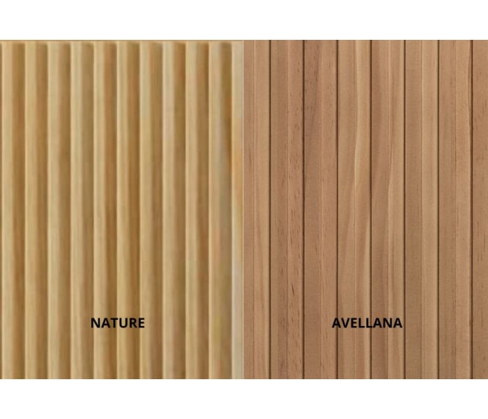 Mueble de baño madera maciza con encimera solid surface Bruntec Alpes 20 Detalle 2