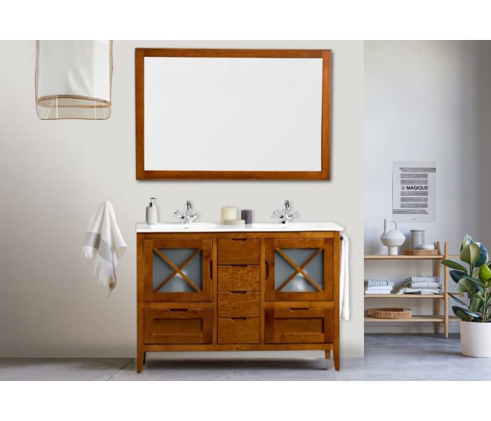 Conjunto mueble de baño rústico Bruntec Kai Principal 1