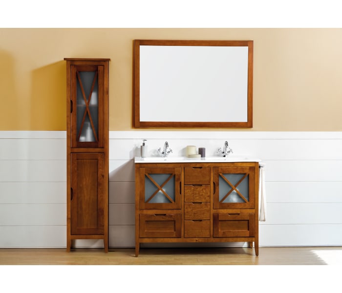 Conjunto mueble de baño rústico Bruntec Kai Principal 0
