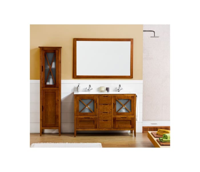 Mueble de baño bolonia 120 con cajonera central