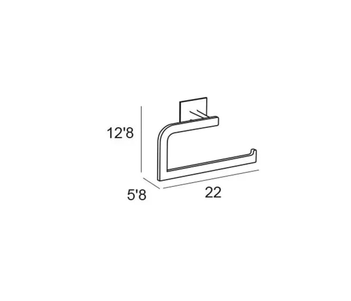 Toallero anilla grande de baño Manillons Torrent Sintor Croquis 2
