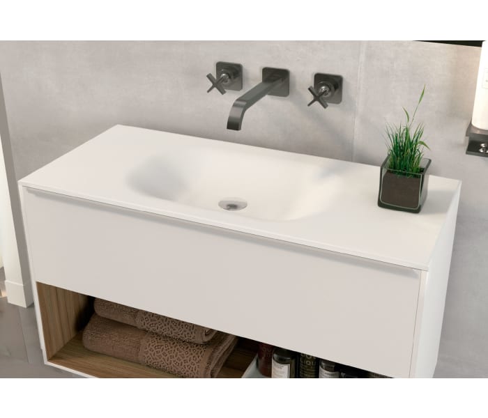 Lavabo de baño encastrado Art and Bath Tibet Ambiente 1